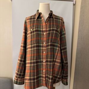 Ralph Lauren Jeans Plaid Shirt, 100% Cotton, Size XL (Fits M), Good Condition
